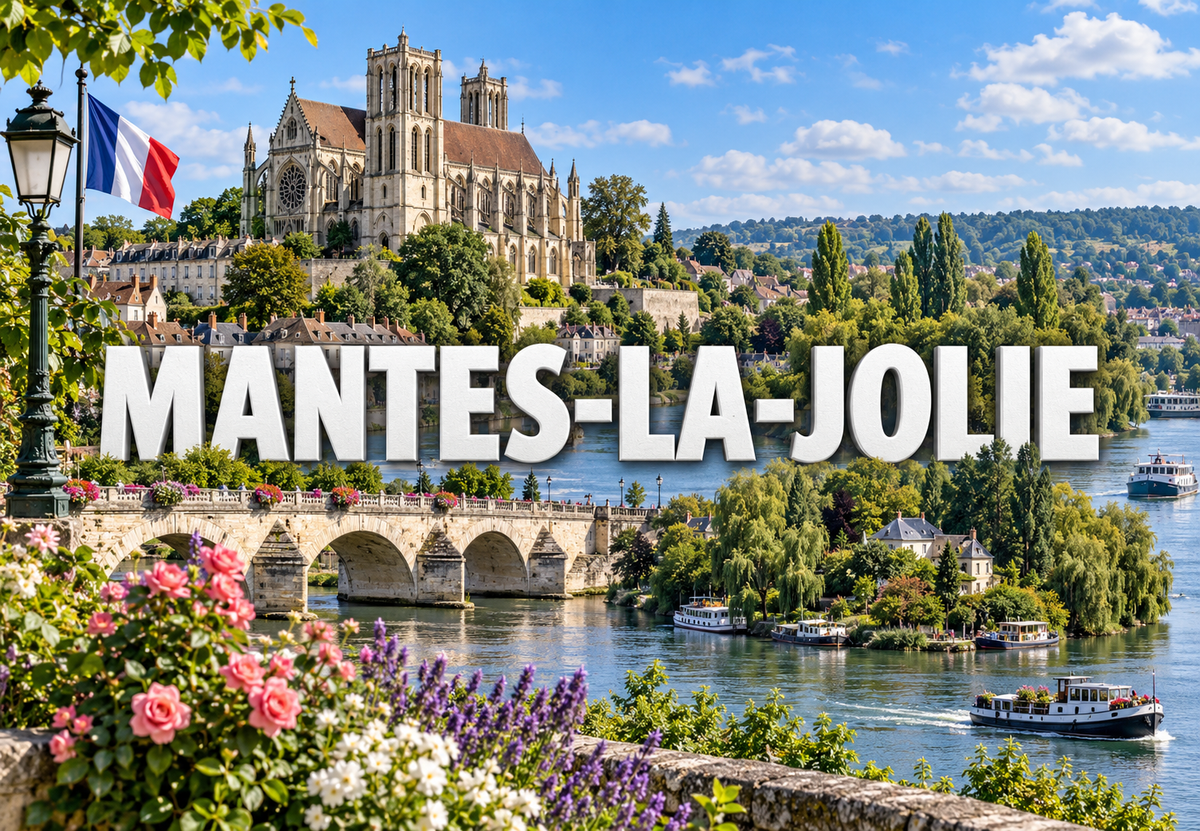 M2405 Magnet ville de France Mantes-la-Jolie