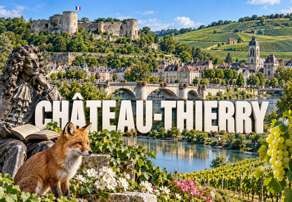 M2413 Magnet ville de France Château-Thierry