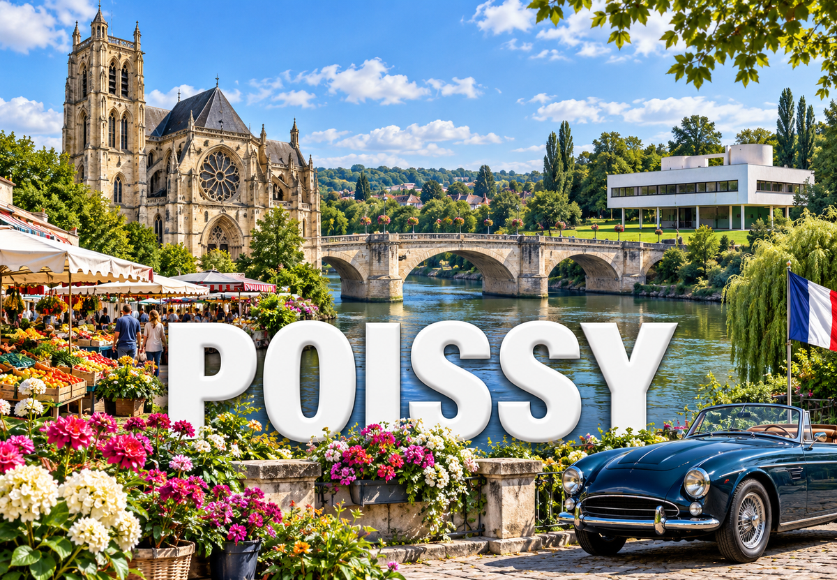 M2414 Magnet ville de France Poissy