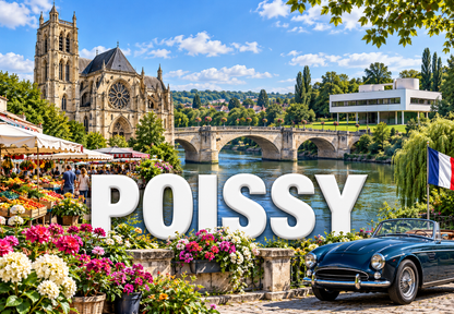 M2414 Magnet ville de France Poissy