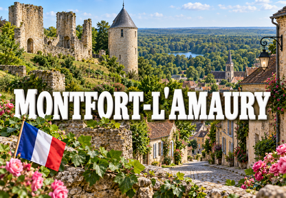 M2418 Magnet ville de France Montfort-l'Amaury