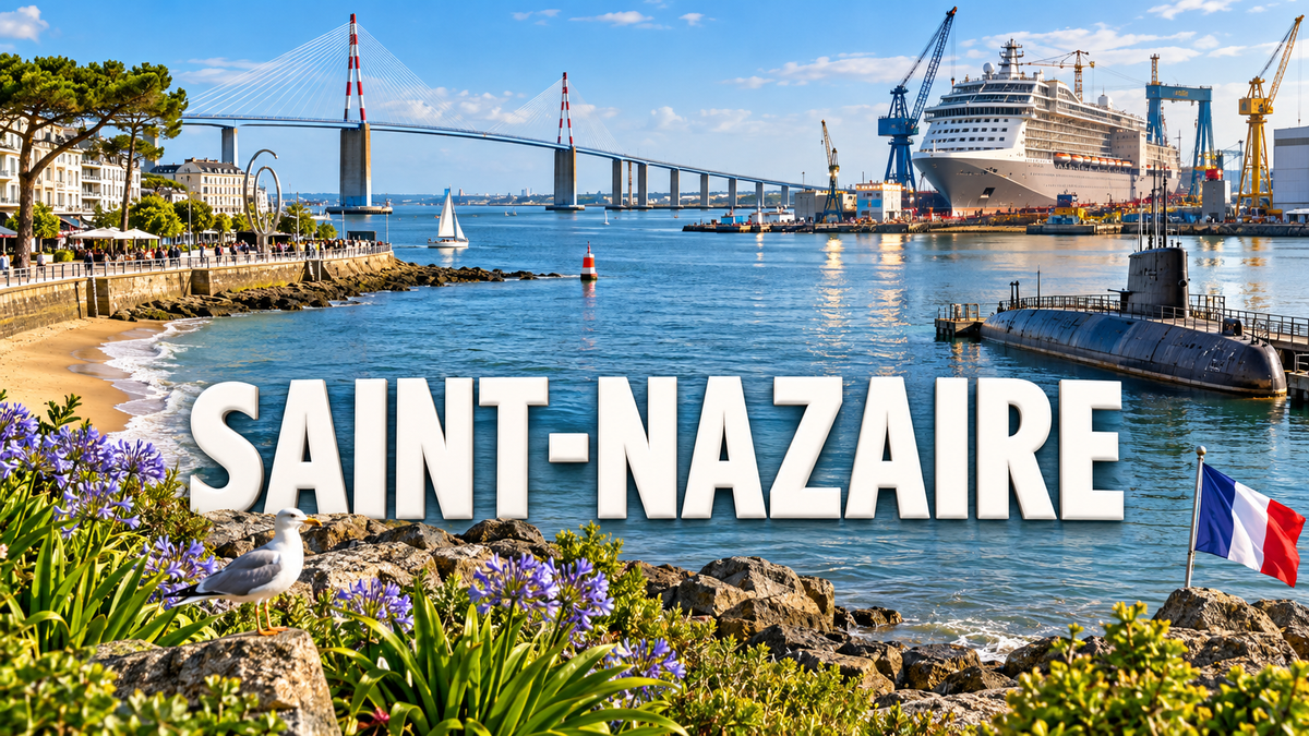 M2422 Magnet ville de France Saint-Nazaire