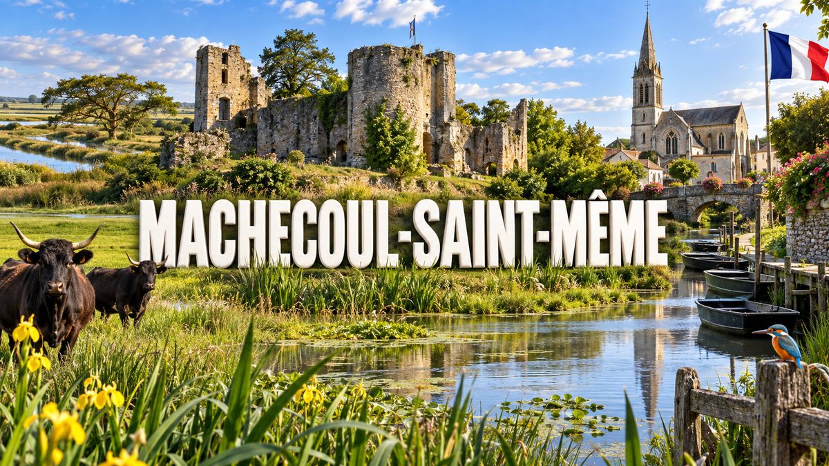 M2435 Magnet ville de France Machecoul-Saint-Même