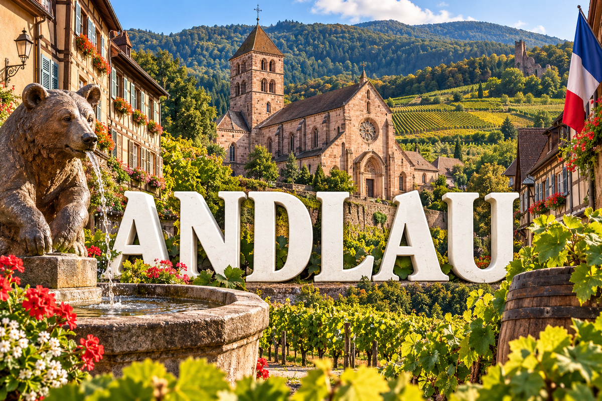 M2444 Magnet ville de France Andlau