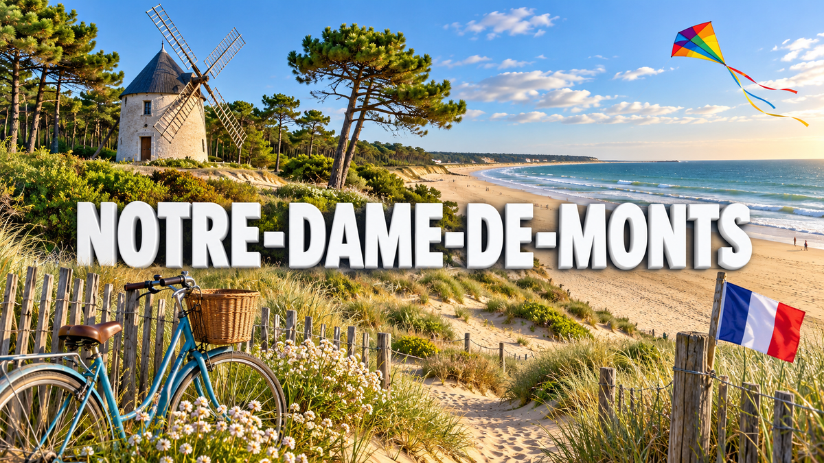 M2449 Magnet ville de France Notre-Dame-de-Monts