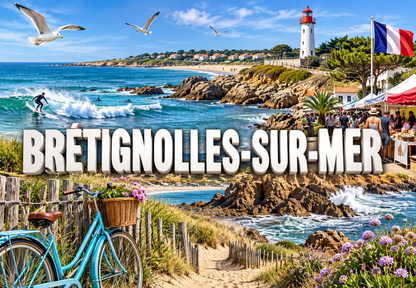 M2455 Magnet ville de France Brétignolles-sur-Mer