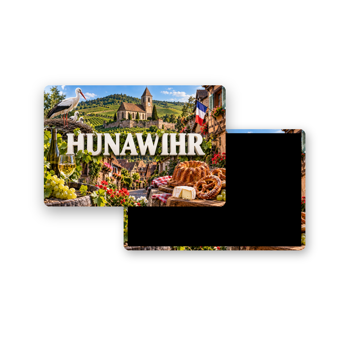 M2482 Magnet ville de France Hunawihr