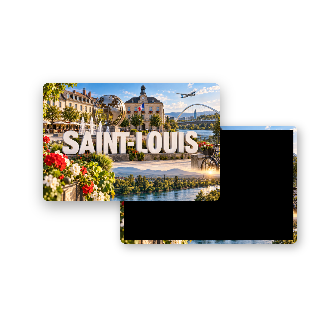 M2493 Magnet ville de France Saint-Louis