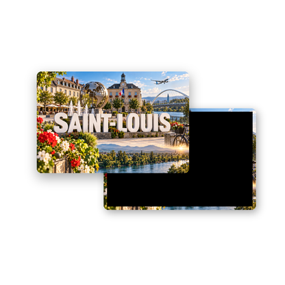 M2493 Magnet ville de France Saint-Louis