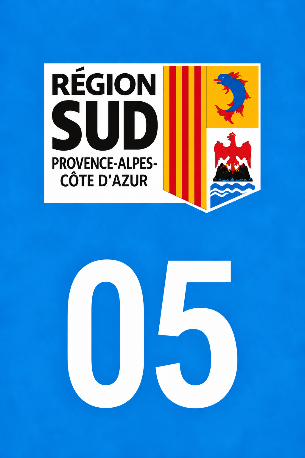 M3405 Magnet plaque immatriculation département Hautes-Alpes (05)