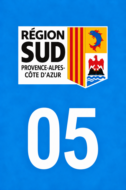 M3405 Magnet plaque immatriculation département Hautes-Alpes (05)