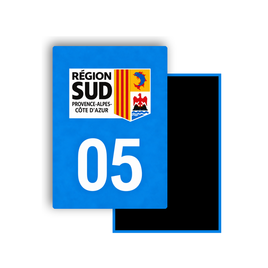 M3405 Magnet plaque immatriculation département Hautes-Alpes (05)
