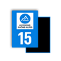 M3415 Magnet plaque immatriculation département Cantal (15)