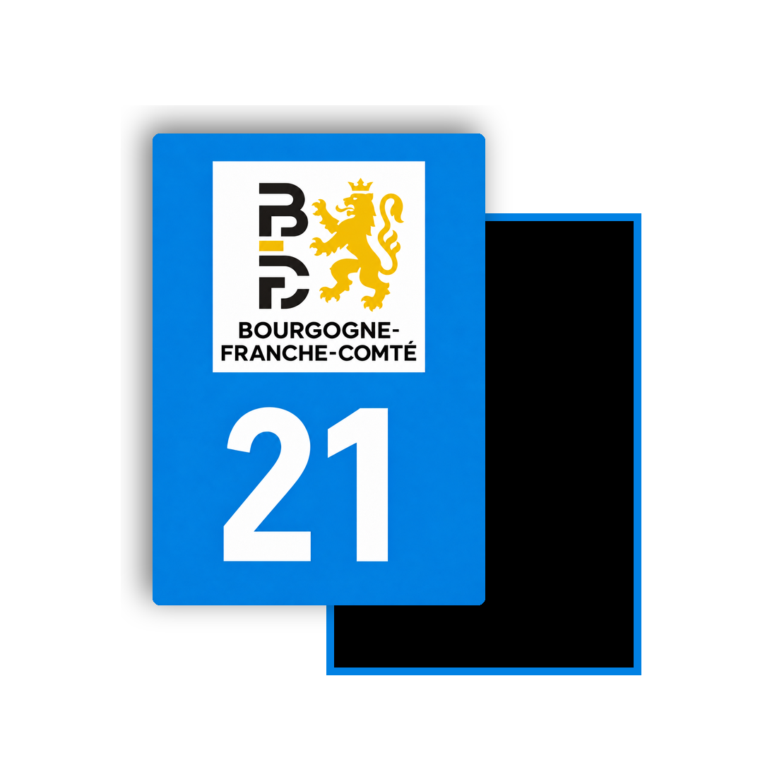 M3421 Magnet plaque immatriculation département Côte-d'Or (21)