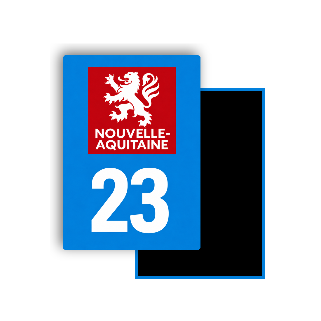 M3423 Magnet plaque immatriculation département Creuse (23)