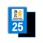 M3425 Magnet plaque immatriculation département Doubs (25)