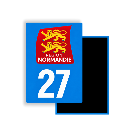M3427 Magnet plaque immatriculation département Eure (27)