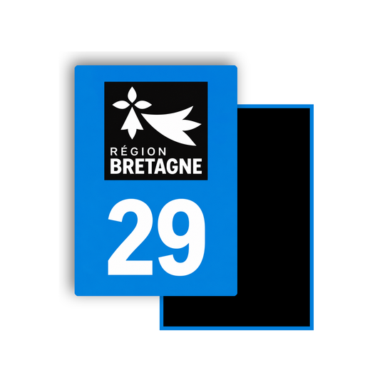 M3429 Magnet plaque immatriculation département Finistère (29)