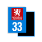 M3433 Magnet plaque immatriculation département Gironde (33)