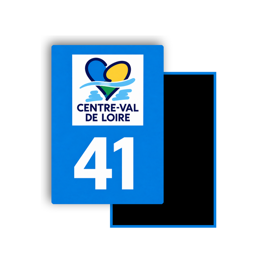 M3441 Magnet plaque immatriculation département Loir-et-Cher (41)