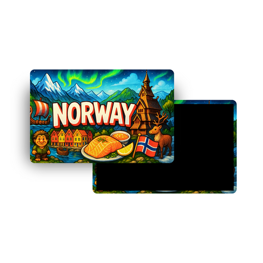 M344 Magnet Touristique Pays du Monde - Norvège (Norway)