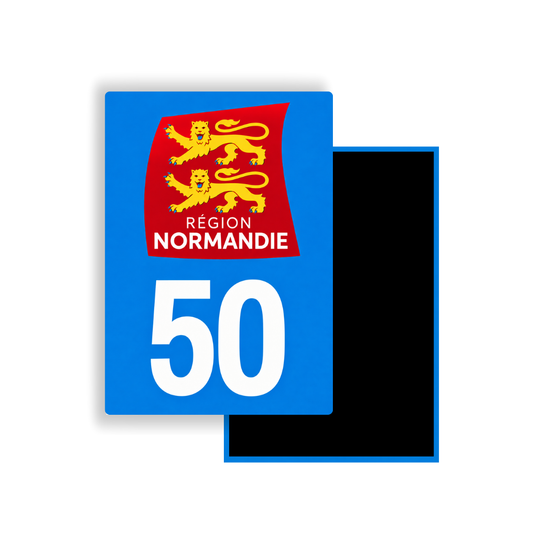 M3450 Magnet plaque immatriculation département Manche (50)