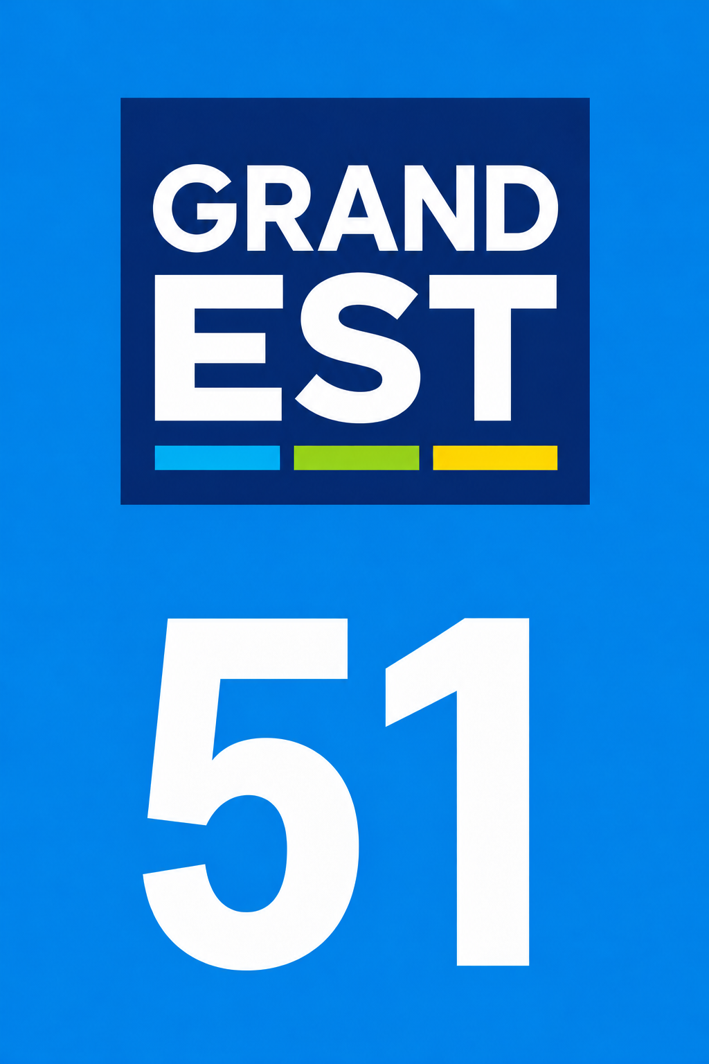 M3451 Magnet plaque immatriculation département Marne (51)
