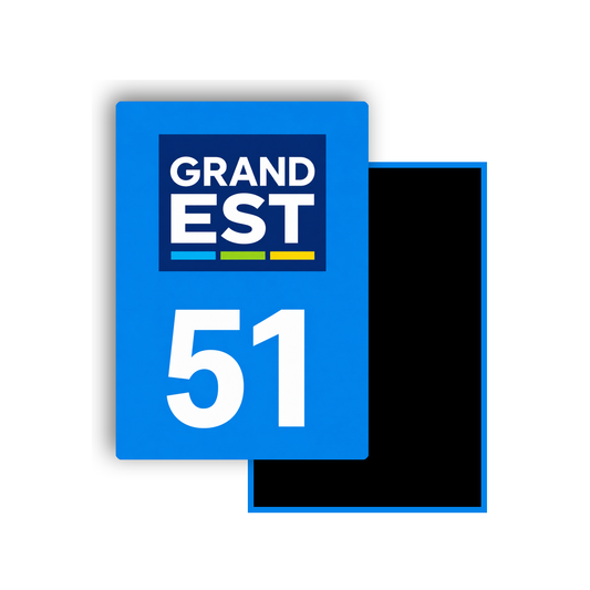 M3451 Magnet plaque immatriculation département Marne (51)