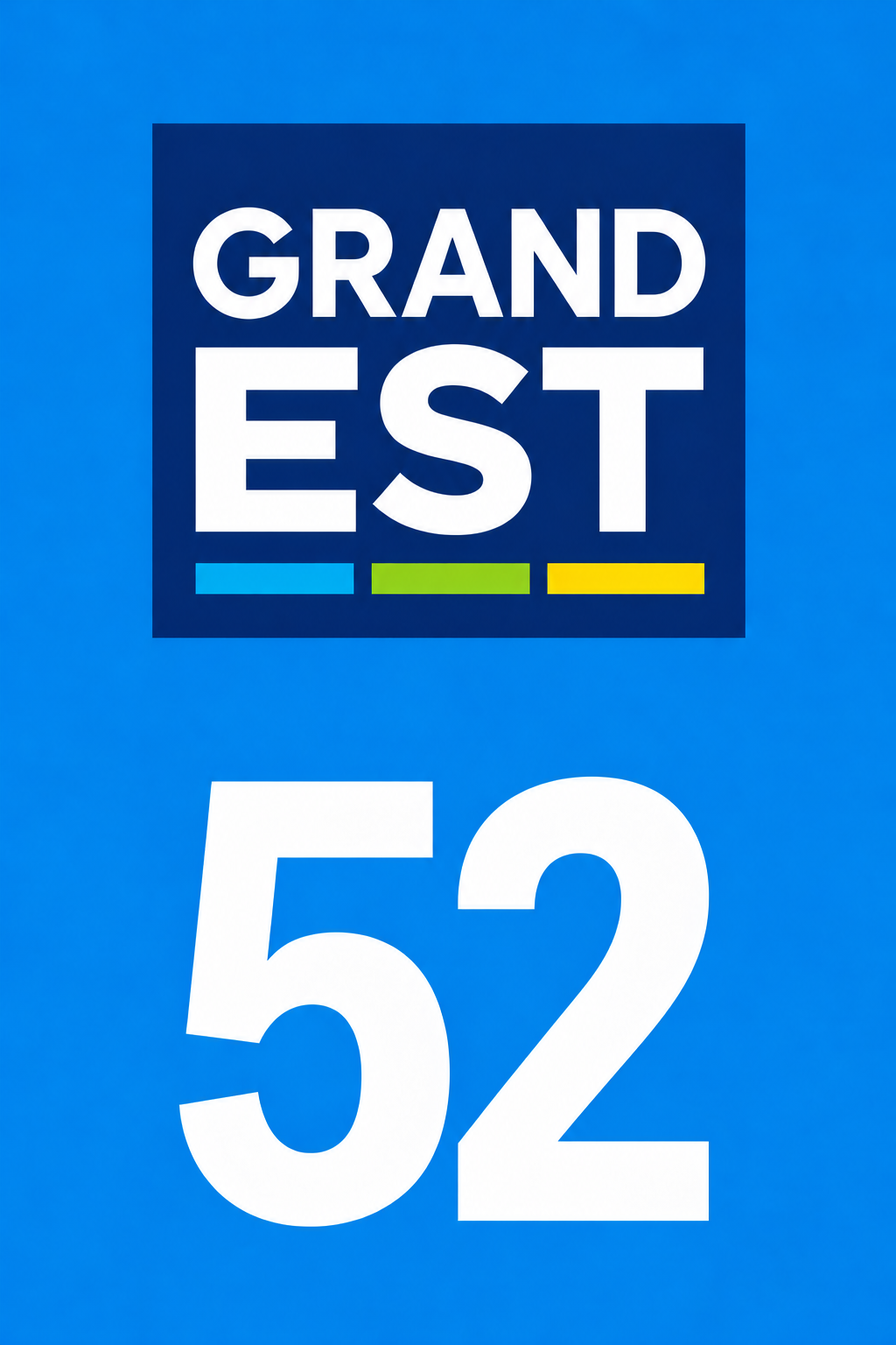 M3452 Magnet plaque immatriculation département Haute-Marne (52)