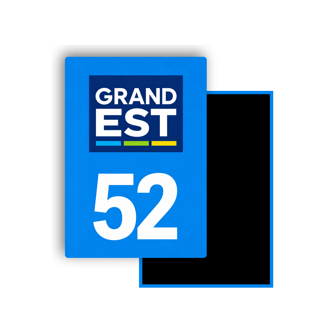 M3452 Magnet plaque immatriculation département Haute-Marne (52)