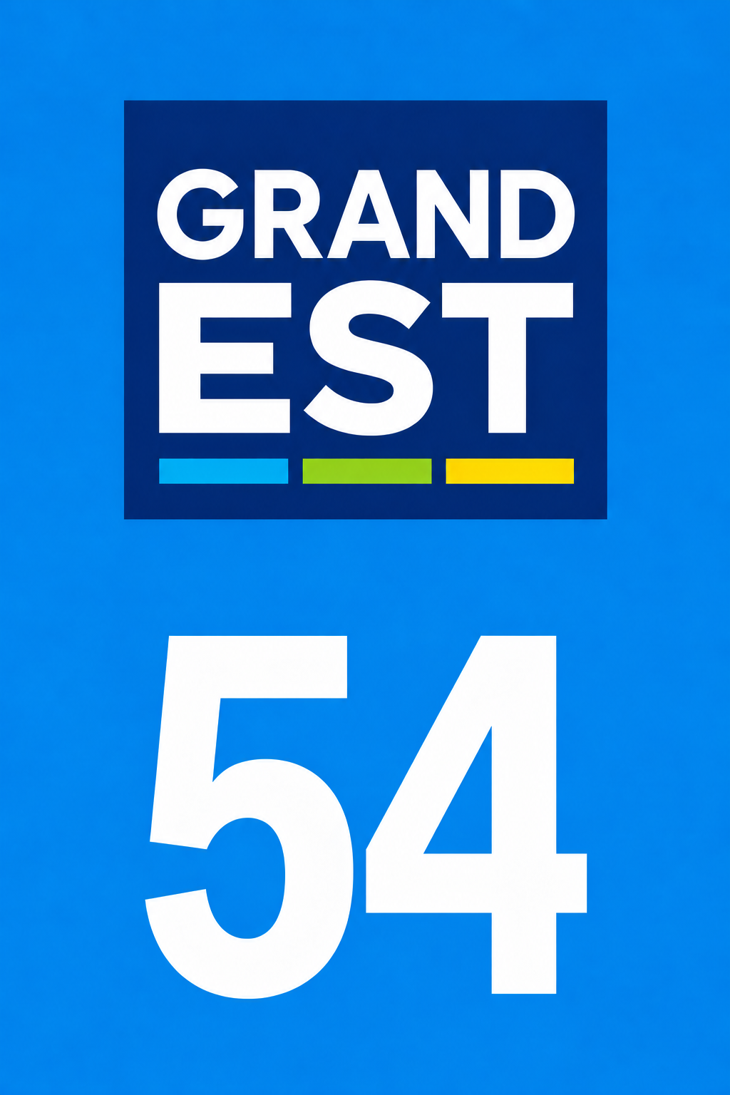 M3454 Magnet plaque immatriculation département Meurthe-et-Moselle (54)