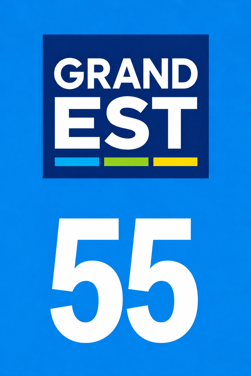 M3455 Magnet plaque immatriculation département Meuse (55)
