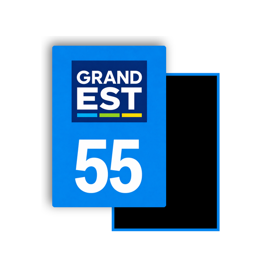 M3455 Magnet plaque immatriculation département Meuse (55)