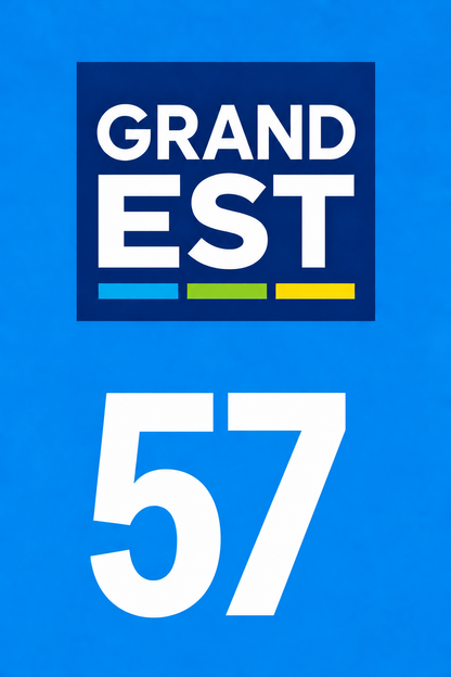 M3457 Magnet plaque immatriculation département Moselle (57)