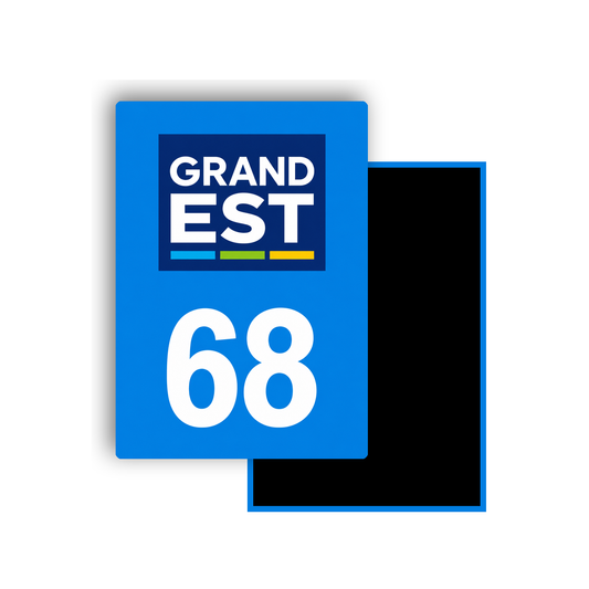 M3468 Magnet plaque immatriculation département Haut-Rhin (68)