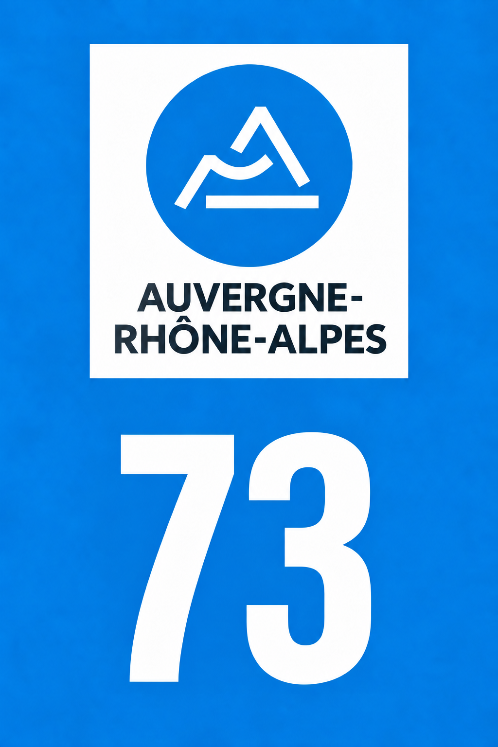 M3473 Magnet plaque immatriculation département Savoie (73)