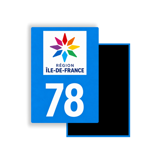 M3478 Magnet plaque immatriculation département Yvelines (78)