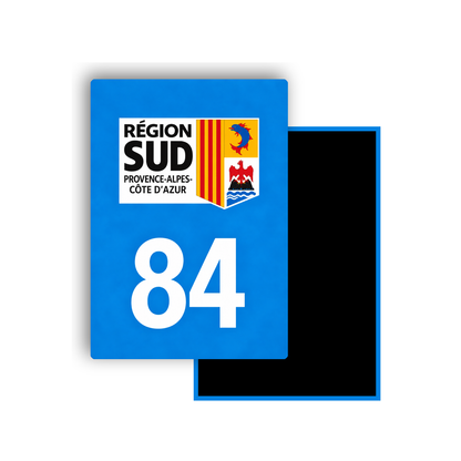 M3484 Magnet plaque immatriculation département Vaucluse (84)