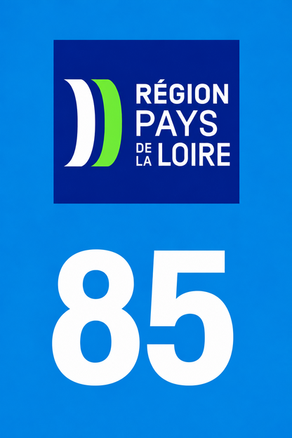 M3485 Magnet plaque immatriculation département Vendée (85)