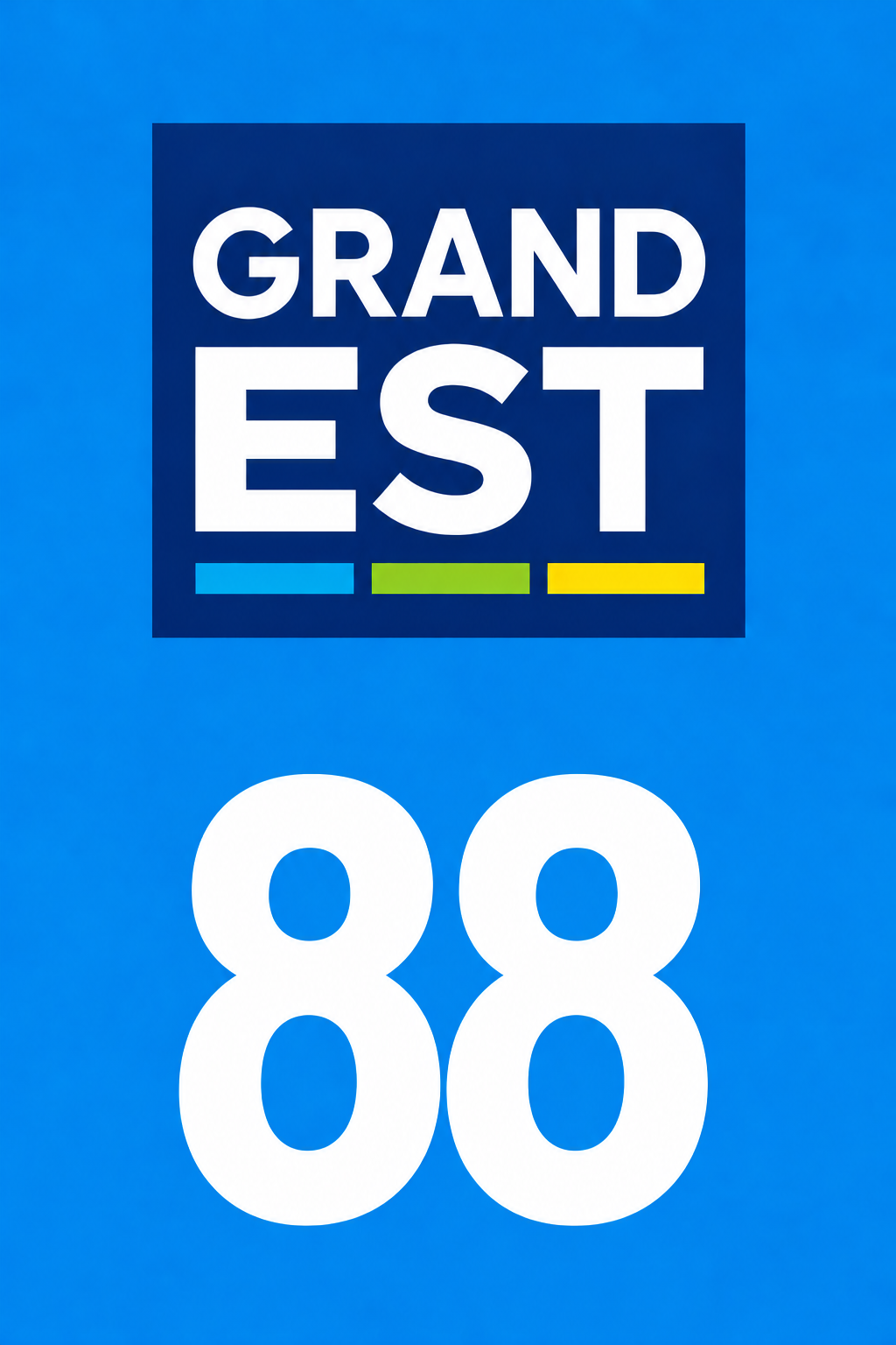 M3488 Magnet plaque immatriculation département Vosges (88)