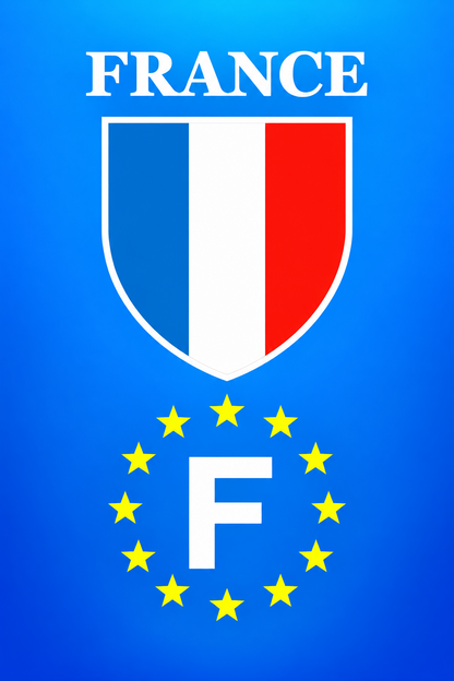 M3499B Magnet plaque immatriculation France (F)
