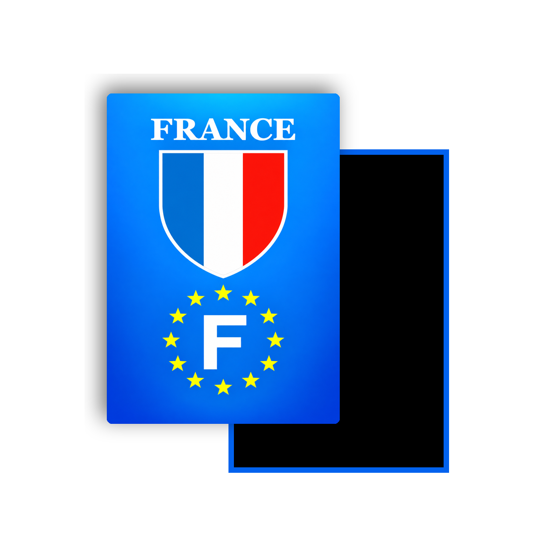 M3499B Magnet plaque immatriculation France (F)