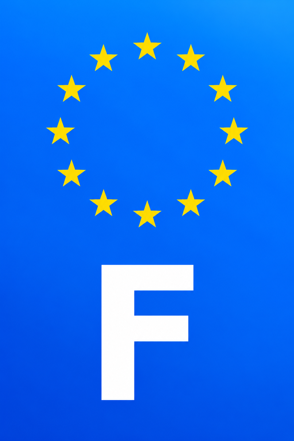 M3499C Magnet plaque immatriculation Europe (F)