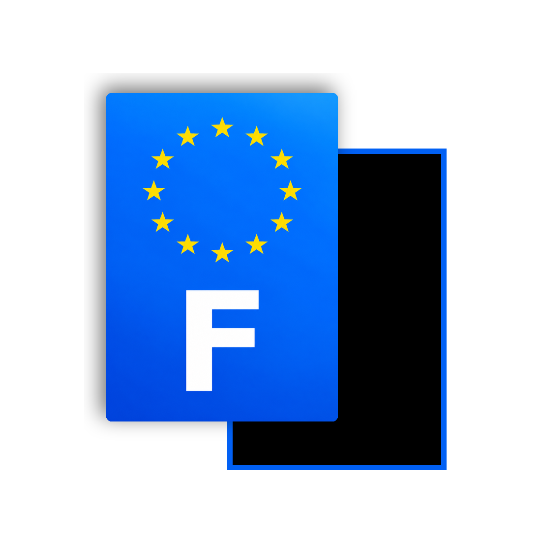 M3499C Magnet plaque immatriculation Europe (F)
