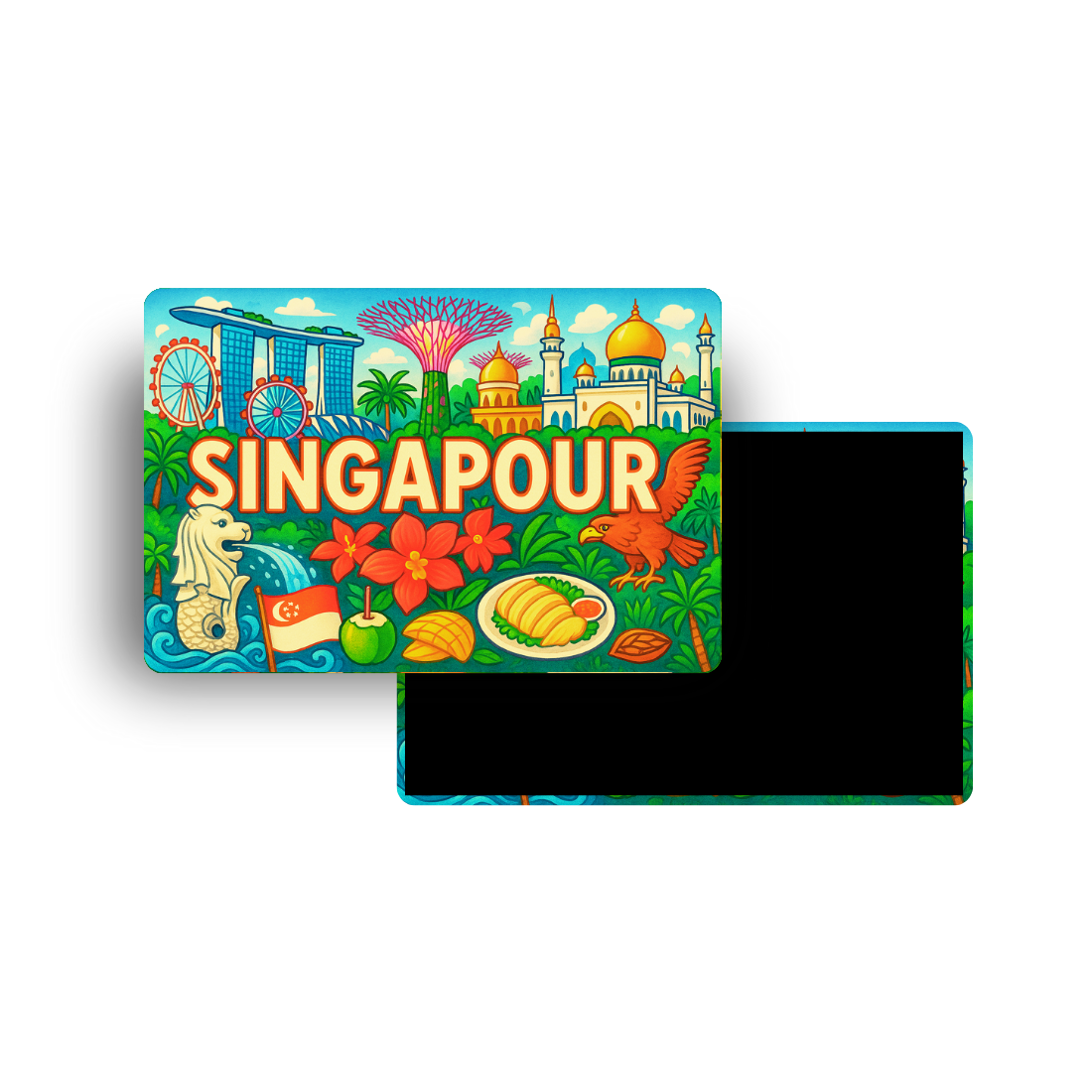 M398 Magnet Touristique Pays du Monde - Singapour