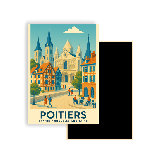 M430 Magnet Touristique Ville de France - Poitiers