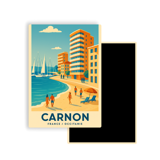 M436 Magnet Touristique Ville de France - Carnon
