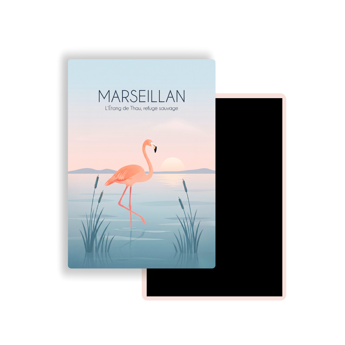 M501B Magnet Ville de France - Marseillan - Flamant rose