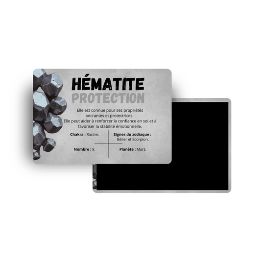 M607 Magnet Lithothérapie - Hématite