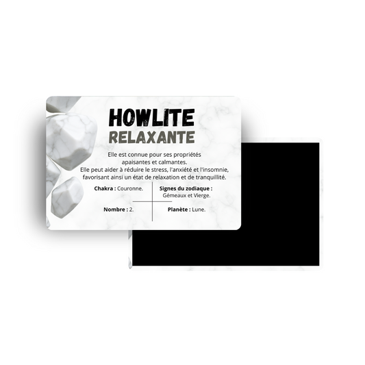 M608 Magnet Lithothérapie - Howlite